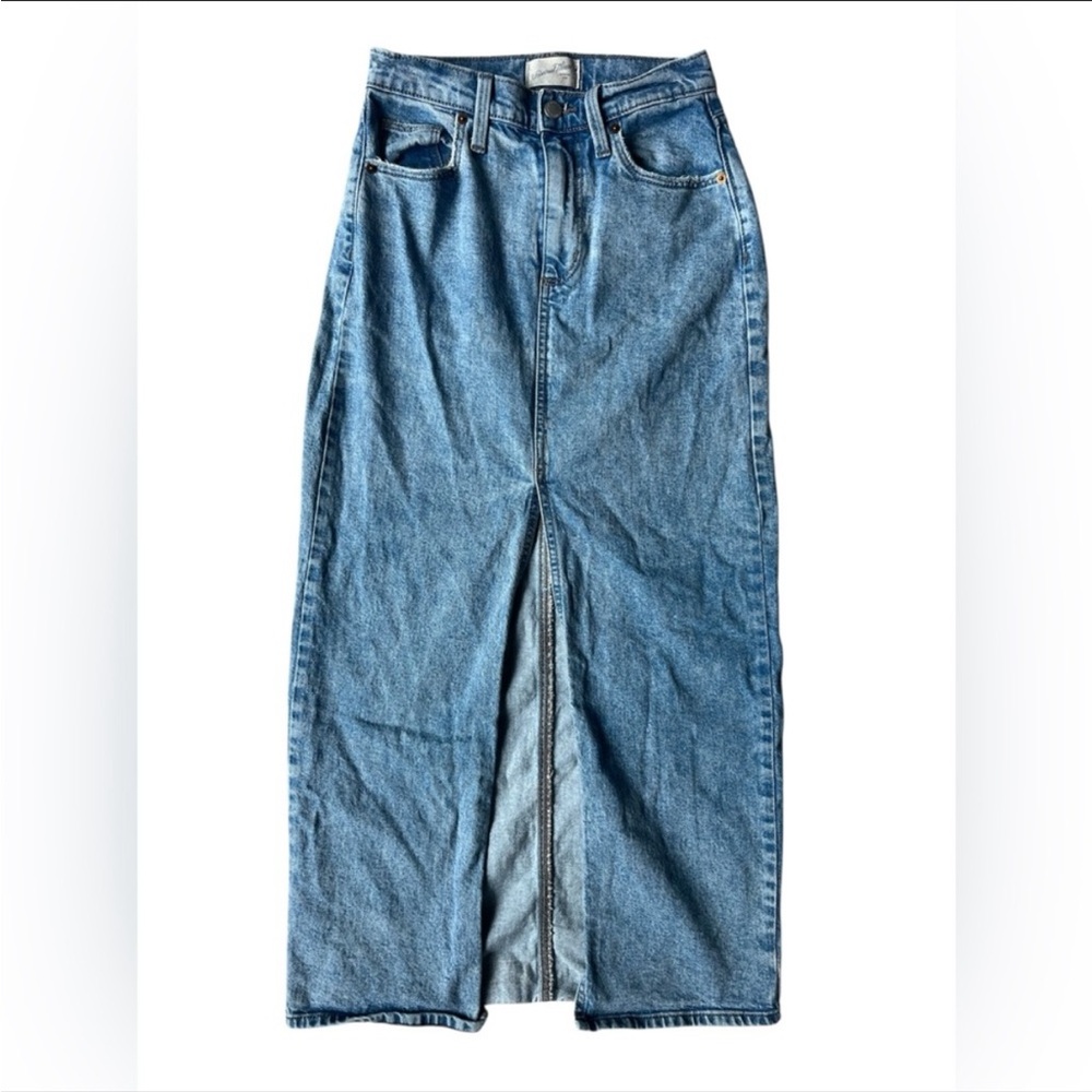 UNIVERSAL THREAD DENIM MAXI SKIRT SLIP SIZE 0